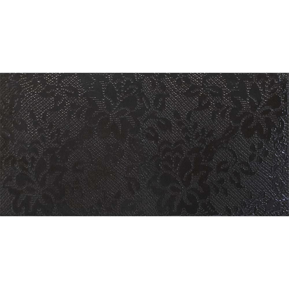 Çanakkale Seramik Cam-1057 Voyage Floral Full Dekor Antrasit 30x60