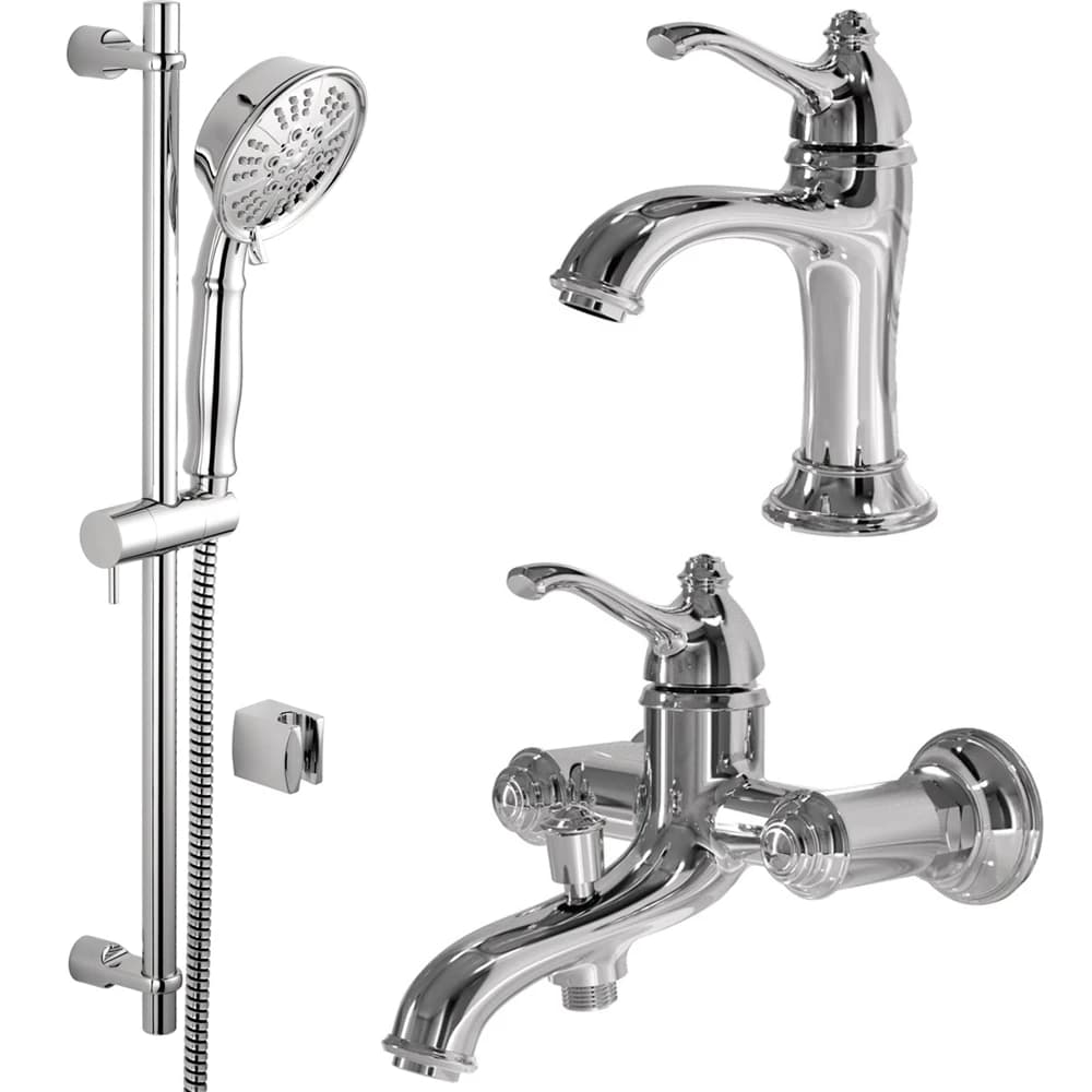 Kale Artdeco Krom Banyo Seti