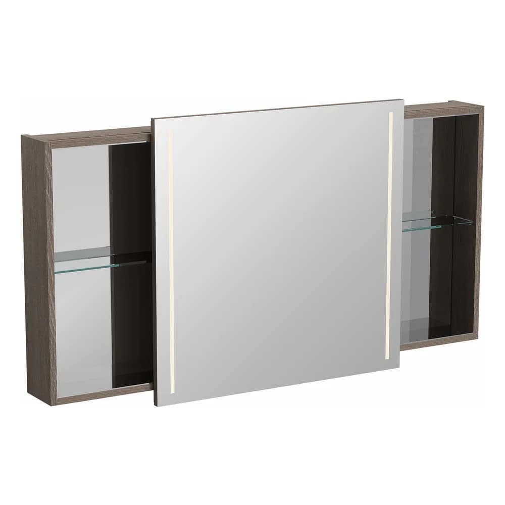 Vitra Memoria 120 Cm Moka Meşe Dolaplı Ayna